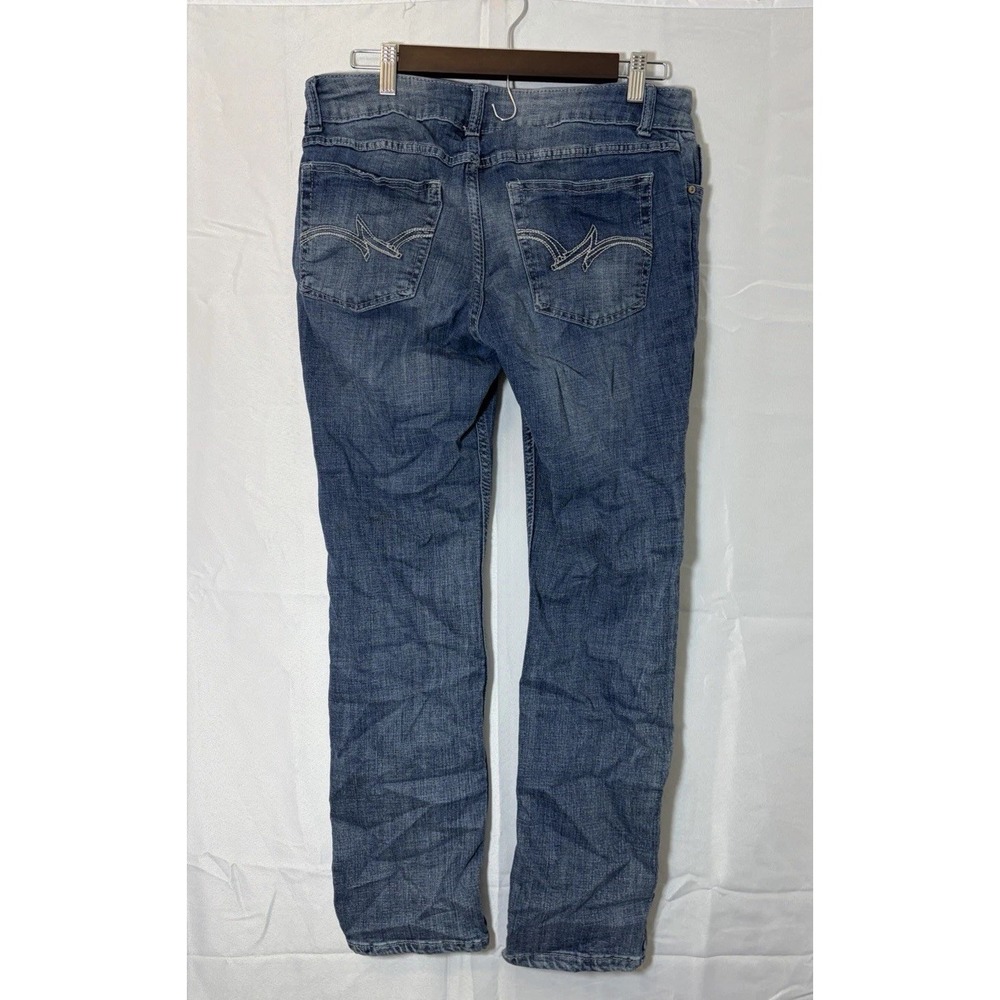 Women's Wranglers Jeans Straight Leg Cowgirl Preppy 11x32 1009MWTMS Spandex - Picture 5 of 15